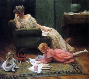 Viendo al niño jugar, 1909