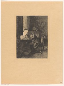 El grabador trabajando de Charles Courtry (signed by artist)