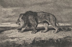 León caminando de Charles Courtry