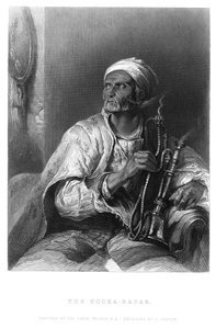 El Hooka-Badar, c1820-1850 de Charles Cousen