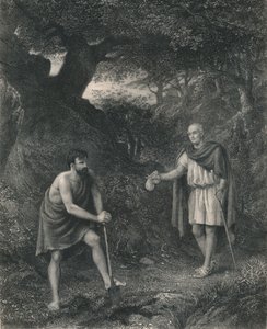 Timon y Flavio Timón de Atenas de Charles Cousen