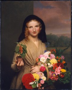 La niña de las flores