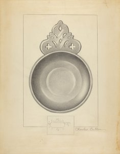 Escudilla de peltre de Charles Cullen