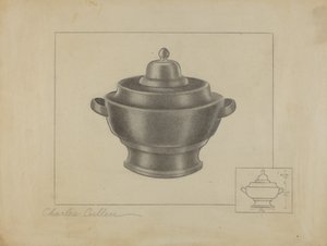 Azucarero de peltre de Charles Cullen