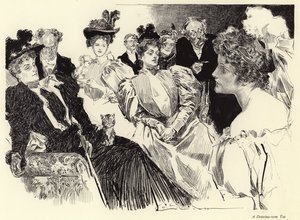 Un té en el salón de Charles Dana Gibson