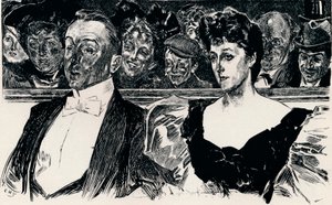En el Teatro, c1876-1898, 1898 de Charles Dana Gibson