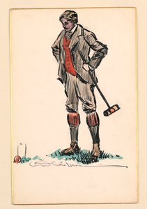 Jugador de Croquet de Charles Dana Gibson