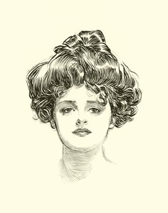 Ilustración para La Escalera Social de Charles Dana Gibson