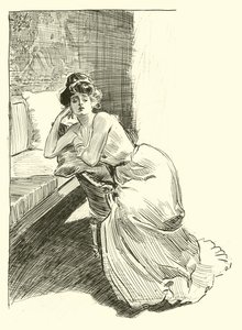 Ilustración para La Escalera Social de Charles Dana Gibson