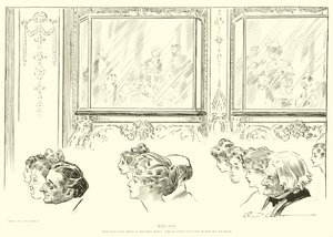Ilustración para La Escalera Social de Charles Dana Gibson