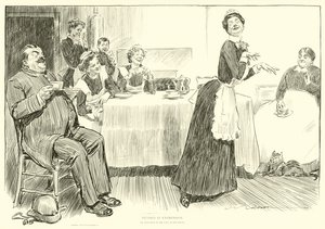 Ilustración para La Escalera Social de Charles Dana Gibson