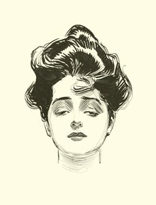 Ilustración para La Escalera Social de Charles Dana Gibson