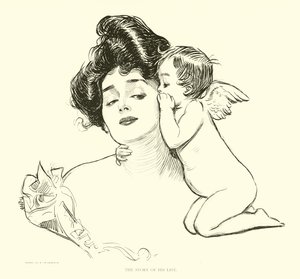 Ilustración para La Escalera Social de Charles Dana Gibson