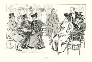 En París (litografía) de Charles Dana Gibson