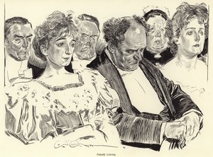 Escuchando pacientemente de Charles Dana Gibson