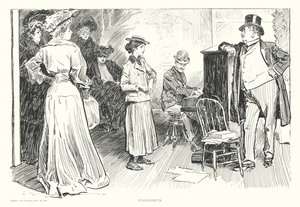 Stage-Struck (litografía) de Charles Dana Gibson