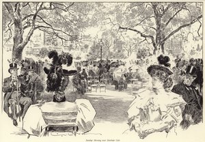 Domingo por la mañana, cerca de Stanhope Gate, Hyde Park de Charles Dana Gibson