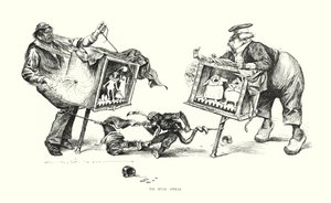 Las óperas rivales (litografía) de Charles Dana Gibson