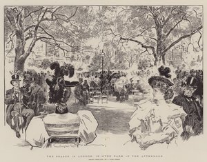 La temporada en Londres, en Hyde Park por la tarde