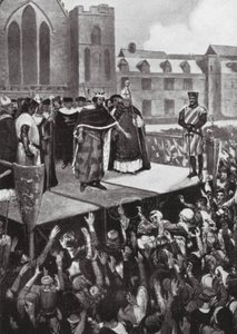 Eduardo I dirigiéndose a sus súbditos de Charles Daniel Ward