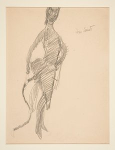 Dibujo de vestuario: Diablo como dama de Charles Demuth