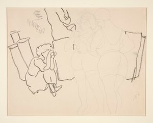 Cuatro figuras en la playa, probablemente en Provincetown de Charles Demuth