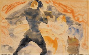 La Chica de los Ojos Dorados de Honoré de Balzac, 1916 de Charles Demuth