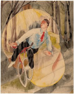 En el vodevil, el ciclista de Charles Demuth