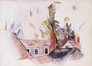 Tejados y Árboles de Charles Demuth