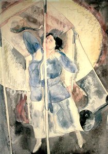 Mujer con saco de boxeo de Charles Demuth