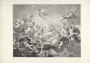 Faetón como Apolo Las pinturas de Charles le Brun y Eustache Le Sueur que se encuentran en (...) la casa del presidente Lambert (título de la serie) de Charles Dupuis