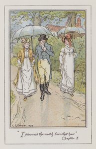 Ilustración para Emma de Jane Austen de Charles Edmund Brock
