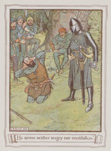 Ilustración de Ivanhoe de Sir Walter Scott de Charles Edmund Brock