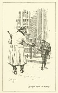 Ilustración para Los ensayos de Elia de Charles Lamb (grabado) de Charles Edmund Brock
