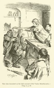 Ilustración para Westward Ho! de Charles Kingsley de Charles Edmund Brock