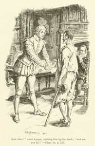Ilustración para Westward Ho! de Charles Kingsley (grabado) de Charles Edmund Brock