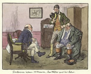 Ilustración para los Papeles de Pickwick