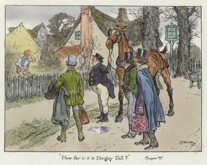 Ilustración para los Papeles de Pickwick