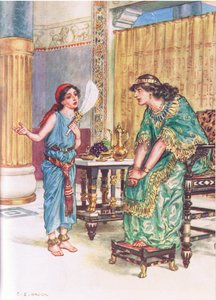 Ilustración de A través de la Biblia, publicado en 1928 de Charles Edmund Brock