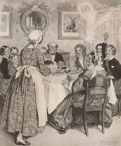 Déjame pensar en las cenas familiares cómodas de Charles Edmund Brock
