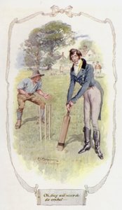 ¡Oh! nunca servirán para el cricket (litografía en color)