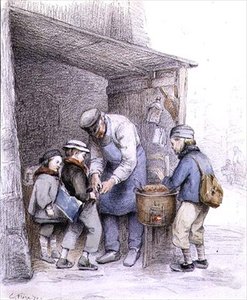 El vendedor de castañas de Charles Edouard Frere