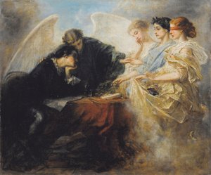 Joven en la encrucijada, 1856 de Charles Edouard de Beaumont