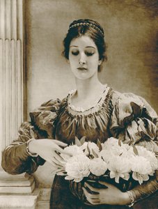 Peonias (fotograbado) de Charles Edward (after) Perugini