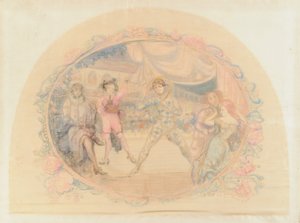 Harlequín se Divierte, 1905 de Charles Edward Conder
