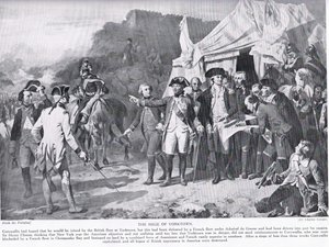 El sitio de Yorktown, ilustración de 
