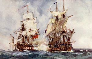 Captura de la Reunión francesa por el Crescent, 1793