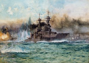 H.M.S Vanguard en la Batalla de Jutlandia, 1924
