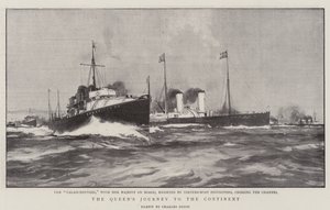 El viaje de la reina al continente de Charles Edward Dixon