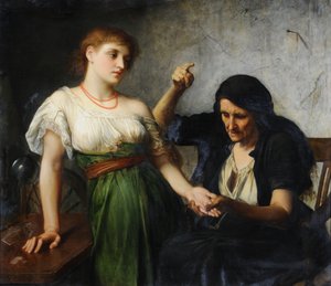 El adivino (óleo sobre lienzo) de Charles Edward Halle